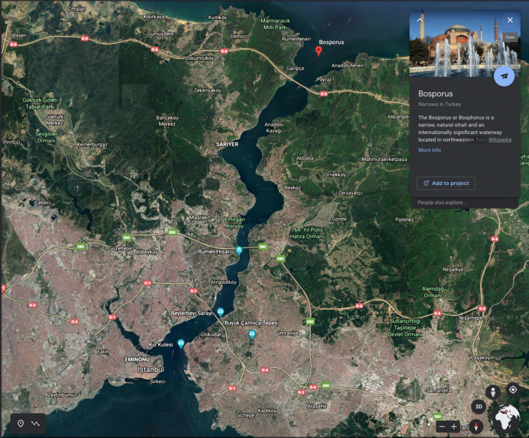 Exploring current flows through straits