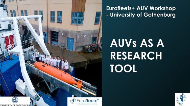 BLUE SKILLS LAB AUV WORKSHOP – ‘AUVs AS A RESEARCH TOOL’.