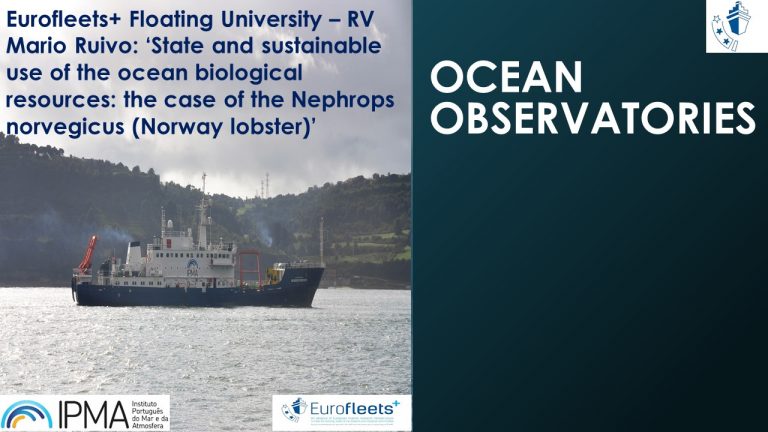 RV MARIO RUIVO FLOATING UNIVERSITY –‘OCEAN OBSERVATORIES'.