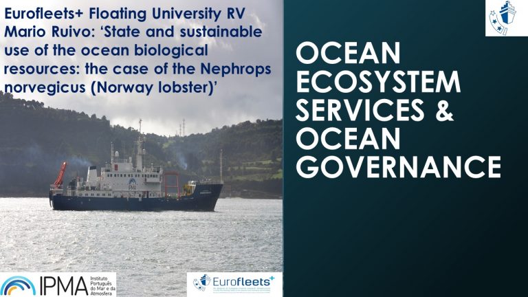 RV MARIO RUIVO FLOATING UNIVERSITY –‘OCEAN ECOSYSTEM SERVICES'.