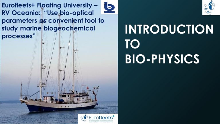 RV OCEANIA FLOATING UNIVERSITY – ‘INTRODUCTION TO BIO-PHYSICS’.