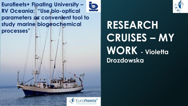 RV OCEANIA FLOATING UNIVERSITY – ‘RESEARCH CRUISES – MY WORK - Violetta Drozdowska’.